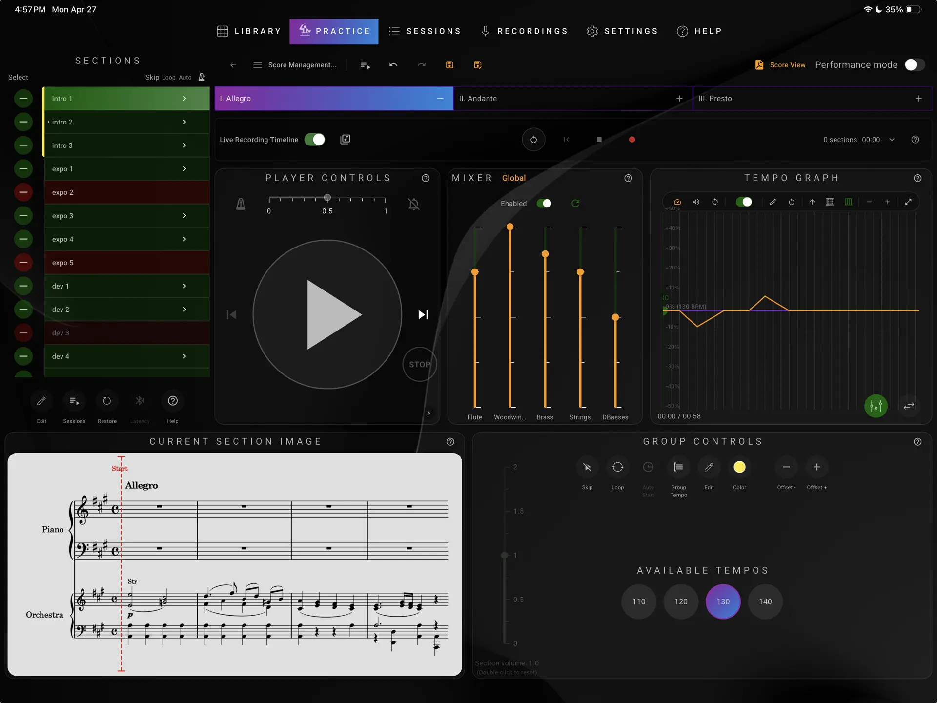 GPhil orchestral layers mixer