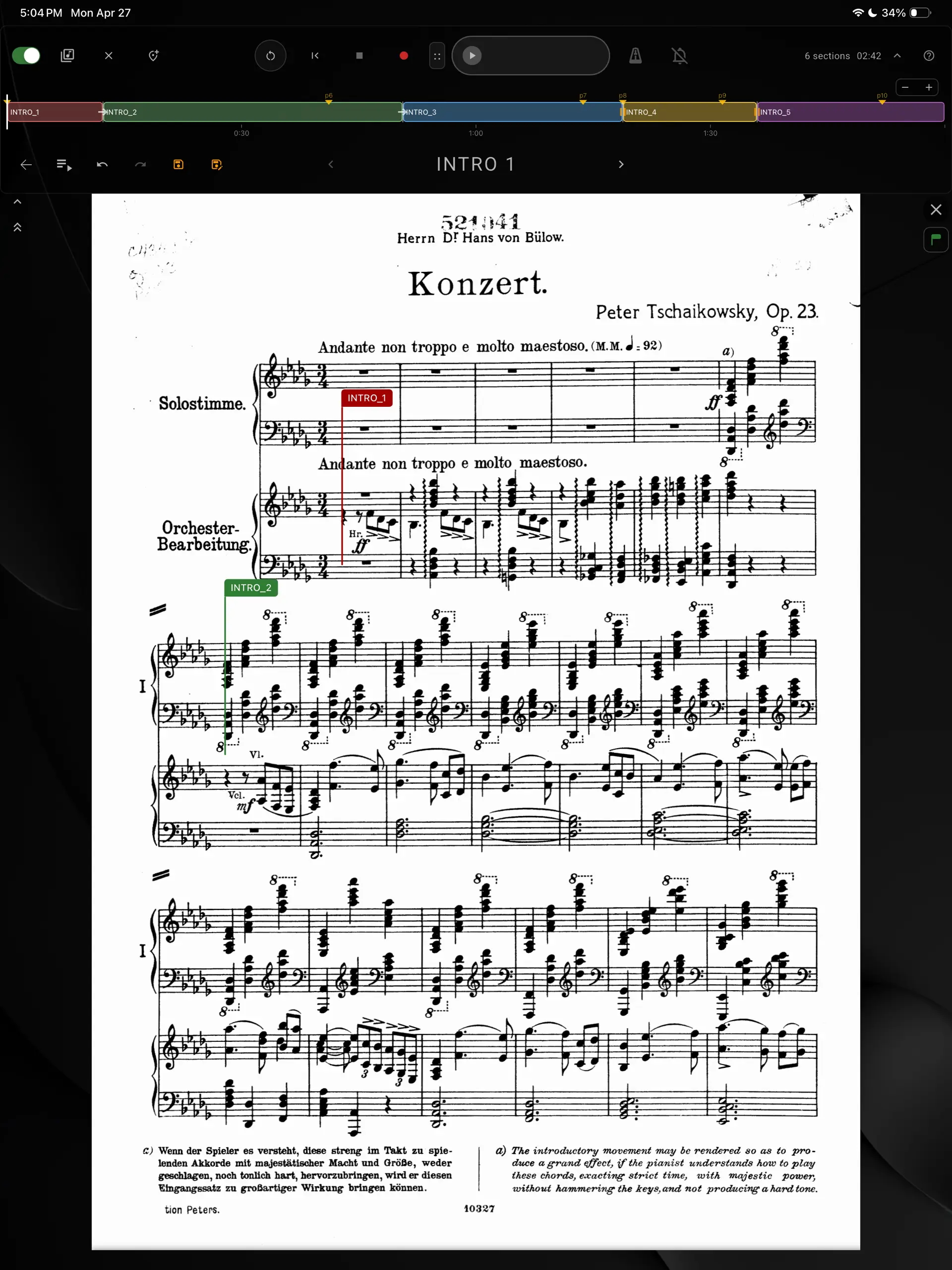 GPhil in-app PDF score viewer